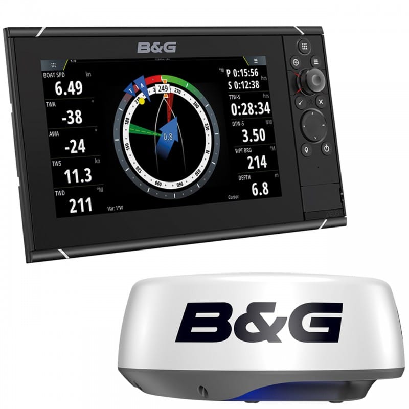B&G - Zeus 3S 12 Combo - Multi-Function Sailing Display Radar Bundle HALO20+ 20" Radar Dome