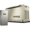 Generac Guardian Series Air-Cooled Home Standby Generator — 14kW (LP)/14kW (NG), 100 Amp Transfer Switch, Model# 7224