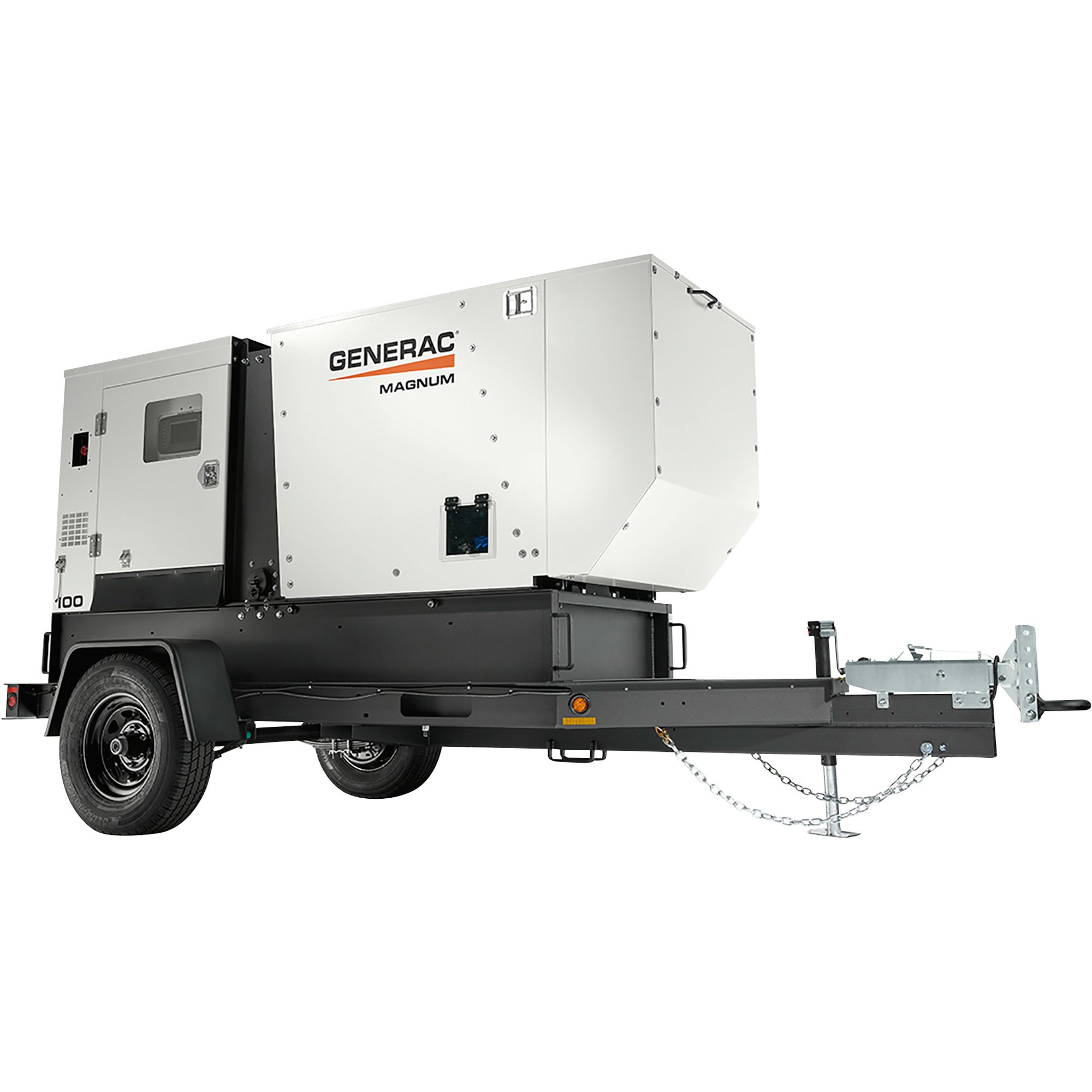 Generac Towable Mobile Diesel Generator — 100kW, 3-Phase, Model# MDG100DF4-STD