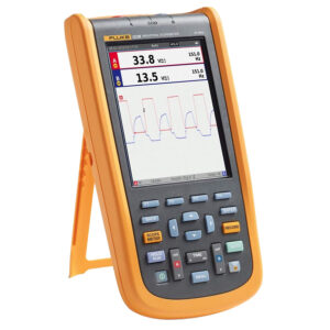 Fluke 125B/NA/S Industrial ScopeMeter Oscilloscope: 2 CH, 40 MHz, FlukeView, USA