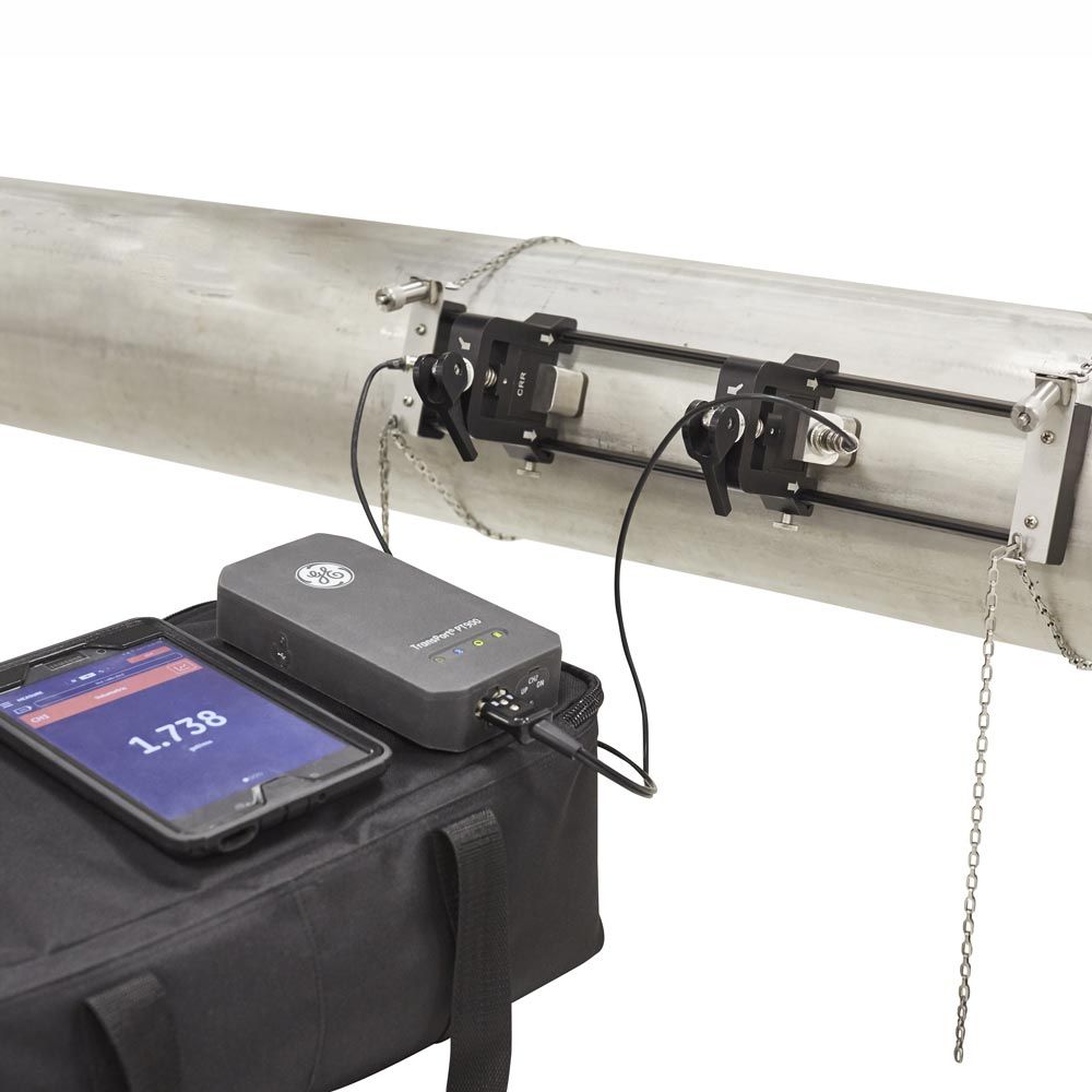 GE Panametrics PT900 Portable Ultrasonic Flow Meter for Liquids
