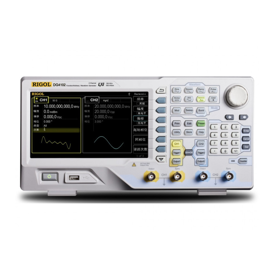 RIGOL DG4102: Unleash Precision with 100 MHz, 2-Channel Arbitrary Waveform Generator